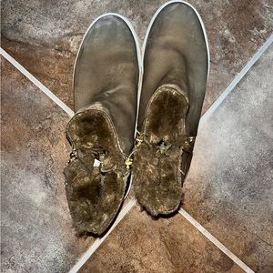 Waterproof j slides hunter green booties